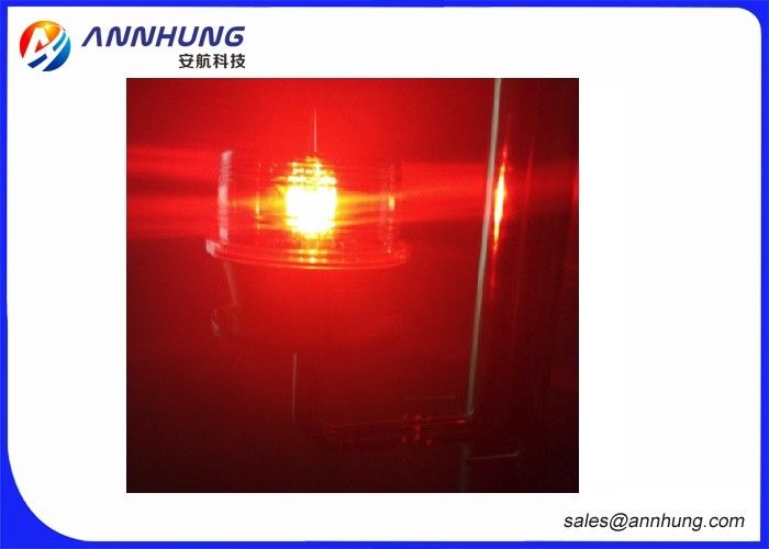 LEDの太陽赤い障害物表示燈、10cd低強度の航空機の警報灯IP68