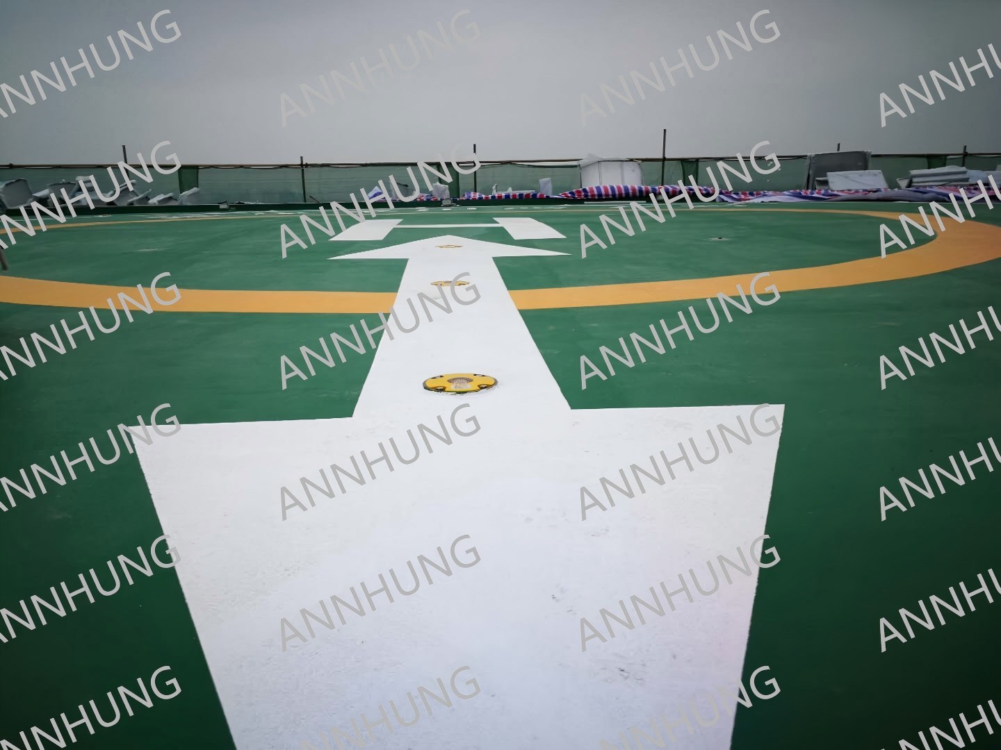最新の会社の事例について Building Rooftop Helipad Case Study: AH-HP-I Serial LED Heliport Inset Light
