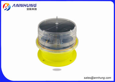 Helipad LED Aviation Obstacle Light With Solar Panel Die Casting Aluminum