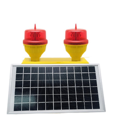 LEDの赤い太陽動力を与えられた低強度の倍の航空障害物表示燈AH-LI-B2